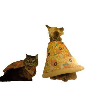 Dog Halloween Costume Pizza Slice Pet Outfit M Medium